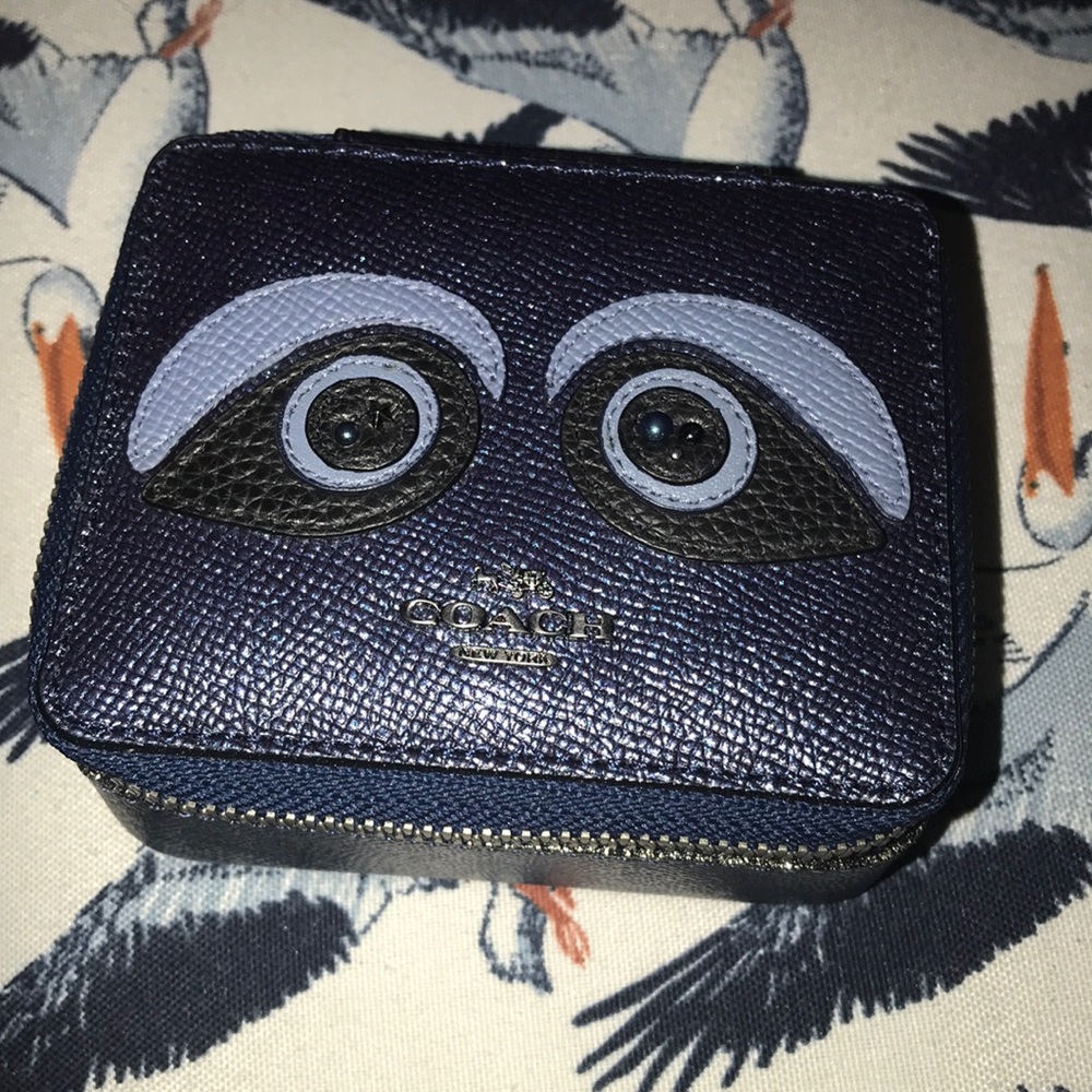 New Coach Jewelry Leather Box Bear 🐻 Face Design